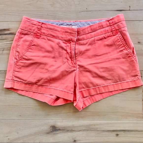 J. Crew Pants - J. Crew Neon Orange Chino Shorts